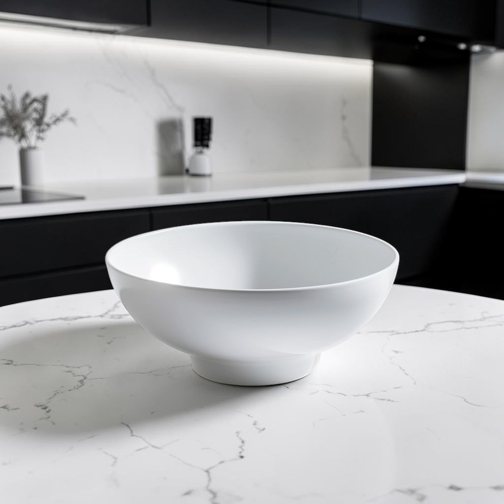 Tcozy Modern Deep Ceramic Soup Bowl - Matte Porcelain Cereal & Salad Basin (6-inch & 7.5-inch)