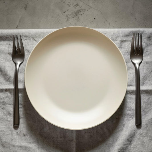 Tcozy Minimalist Matte Ceramic Dinner Plate - Solid Color Shallow Round Dish (8-inch & 10-inch)