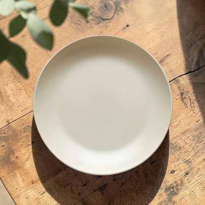 Tcozy Minimalist Matte Ceramic Dinner Plate - Solid Color Shallow Round Dish (8-inch & 10-inch)